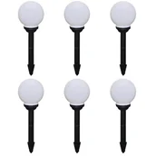 Lampy ogrodowe - vidaXL Lampy do oświetlenia ścieżki, 6 szt, LED, 20 cm, ze szpikulcami - miniaturka - grafika 1