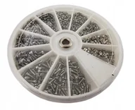 Śruby i nakrętki - ZESTAW ŚRUB i NAKRĘTEK M1.2 M1.4 M1.6 1000 sztuk śrubki z nakrętkami - miniaturka - grafika 1