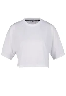 Fila Damska koszulka Recanati Cropped T, Biały (Lucent White), L - Koszulki i topy damskie - miniaturka - grafika 1