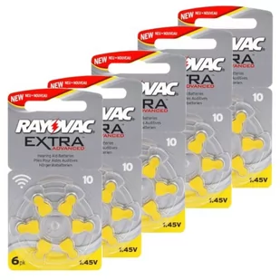 Rayovac Baterie do aparatów słuchowych Extra Advanced 10 6 sztuk RAY-EA10 - Baterie i akcesoria - miniaturka - grafika 2