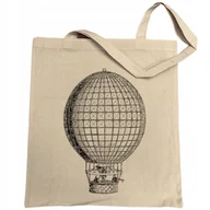 Torby i wózki na zakupy - Torba na zakupy fajny retro nadruk BALON - miniaturka - grafika 1