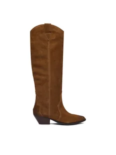 Badura Kowbojki EO-V365-206 Brązowy - Kozaki damskie - miniaturka - grafika 1