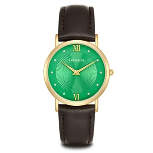 Zegarek EASTSIDE Zegarek kwarcowy Skóra naturalna Ciemnobrazowy Zegarki damskie 1 ct Damski - Zegarki damskie Zegarek EASTSIDE Zegarek kwarcowy Skóra naturalna Ciemnobrazowy Zegarki damskie 1 ct Damski - Zegarki damskie - miniaturka - grafika 1