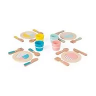 Zabawki AGD - Janod Drewniany serwis obiadowy 20 elementów 3-8 lat - miniaturka - grafika 1