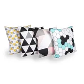 Poduszki - Poduszka Geometric mix 40 x 40 cm BBK - miniaturka - grafika 1