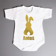 Body dla niemowląt - Złoty zajączek - body wielkanocne - miniaturka - grafika 1