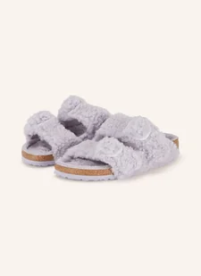 Birkenstock Klapki Arizona Big Buckle Shearling lila - Klapki i japonki damskie - miniaturka - grafika 1