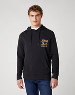 Bluzy męskie - MĘSKA BLUZA WRANGLER HOODIE FADED BLACK W6E6IOXV6 112130731 - Wrangler - miniaturka - grafika 1