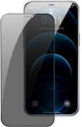 Szkła hartowane na telefon - Baseus Baseus SGAPIPH54N-KR01 Szkło hartowane prywatyzujące 2szt Full 3D do iPhone 12 Mini SGAPIPH54N-KR01 - miniaturka - grafika 1
