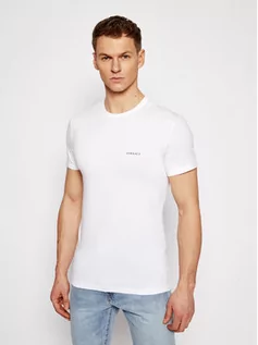 Koszulki i topy damskie - Versace T-Shirt Mc Girocollo AUU04023 Biały Slim Fit - grafika 1