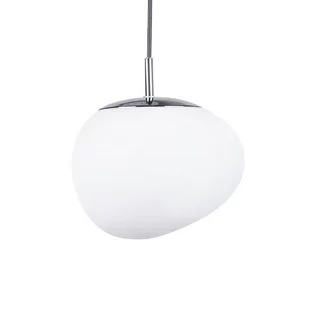 Beliani Lampa wisząca szklana biała LIFFEL - Lampy sufitowe - miniaturka - grafika 1