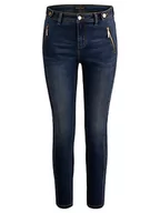 Spodnie damskie - ApartFashion Jeansy damskie (bez sztruksu), ciemnoniebieskie, normalne, granatowy, 46 - miniaturka - grafika 1
