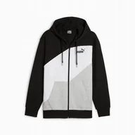 Bluzy męskie - PUMA BLUZA POWER COLORBLOCK FZ 67893401 r XL - miniaturka - grafika 1