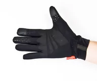 Rękawiczki rowerowe - CHIBA THERMOFLEECE WATERPRO wodoodporne rękawiczki rowerowe czarne - miniaturka - grafika 1