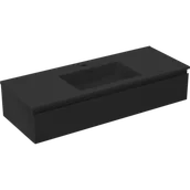 Szafki łazienkowe - Mexen Orio szafka łazienkowa 120 cm z umywalką Otis, 1 szuflada, czarna mat - 91A10-12023-1-BF71-W18M71 - miniaturka - grafika 1