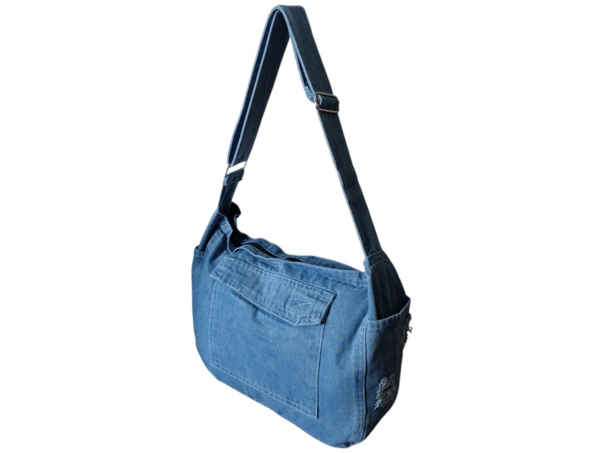 Torebka Damska Jeans, Worek Listonoszka Na Ramie Jeansowa Torba Materiałowa