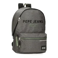 Torby na laptopy - Pepe Jeans Edmon Plecak na laptopa 15,6" Szary 31x44x17,5 cm Poliester by Joumma Bags - miniaturka - grafika 1