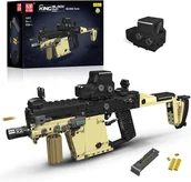 Klocki - KLOCKI MOULD KING 14031 BROŃ PISTOLET MASZYNOWY KRISS VECTOR 1558 EL. - miniaturka - grafika 1