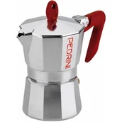 Zaparzacze i kawiarki - pedrini : 1 + 3 Cup Espresso Coffee POTS (2 Pieces), polerowane aluminium W1273 - miniaturka - grafika 1