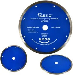 Geko Tarcza diamentowa do terakoty glazury gresu 250mm G78334 - Tarcze do pił - miniaturka - grafika 1