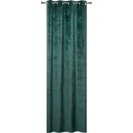 Zasłony - Zasłona z kółkami CRISTAL 135 x 260 cm zielona - miniaturka - grafika 1