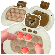 Zabawki interaktywne dla dzieci - GRA ZRĘCZNOŚCIOWA POP IT ANTYSTRESOWA Elektryczna MIŚ Z919B - miniaturka - grafika 1