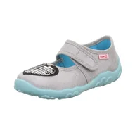 Kapcie damskie - Superfit Damskie kapcie Bonny, Szary 2500, 28 EU - miniaturka - grafika 1