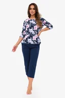 Piżamy damskie - CORNETTE PIŻAMA DAMSKA DR 147/465 ANABEL M GRANAT - miniaturka - grafika 1