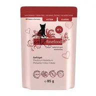 Mokra karma dla kotów - Catz finefood mokra karma dla kota Classic Kitten Nr 3 Drób 32x85 g - miniaturka - grafika 1