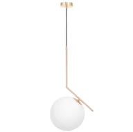 Lampy sufitowe - NOWOCZESNA LAMPA WISZĄCA ZŁOTO SORENTO D25 - miniaturka - grafika 1
