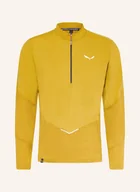 Koszulki męskie - Salewa Midlayer Pedroc Dry Wind gelb - SALEWA - miniaturka - grafika 1