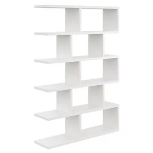 Biały minimalistyczny regał wiszący lub stojący - Rila - Półki do salonu - miniaturka - grafika 1