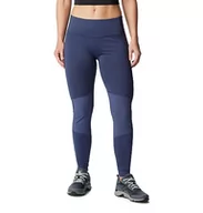 Spodnie sportowe damskie - Columbia Damskie plecy piękne ciepłe hybrydowe legginsy spodnie do jogi legginsy, noc, M/R, Nocny, M - miniaturka - grafika 1