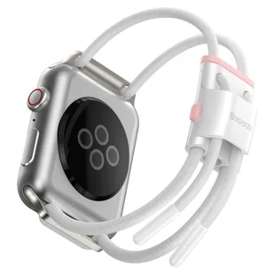 Baseus pasek opaska bransoleta do Apple Watch 38 mm / 40 mm biały (LBAPWA4-A24) - Akcesoria do smartwatchy - miniaturka - grafika 2