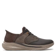 Sneakersy męskie - Sneakersy Skechers 210890 CHOC Brązowy - miniaturka - grafika 1
