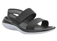 Sandały damskie - Sandały damskie CROCS LiteRide 360 Sandal W Blk czarne 36-37 EU - miniaturka - grafika 1