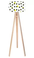 Lampy stojące - Macodesign Lampa podłogowa Hipnotyczne sówki tripod-foto-271p, 60 W - miniaturka - grafika 1