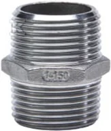 Łączniki, trójniki, kształtki - Nypel gwintowany ze stali nierdzewnej wkrętny 3/8" - miniaturka - grafika 1