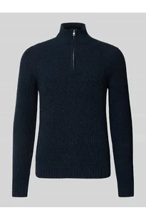 Bluza o kroju regular fit z kołnierzem i krótkim zamkiem błyskawicznym model JOIN - Only & Sons - Bluzy męskie - miniaturka - grafika 1