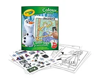 Edukacja przedszkolna - Crayola Frozen: Kolorowanka z kolorowymi naklejkami - miniaturka - grafika 1