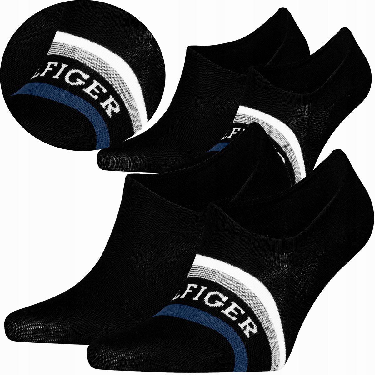 Tommy Hilfiger Skarpety Stopki 43-46 Czarny