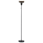 Lampy stojące - Lampa podłogowa metalowa czarno-srebrna TALPARO - miniaturka - grafika 1
