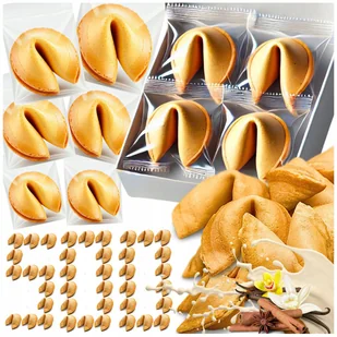 Ciasteczka z Wróżbą Magia Przeznaczenia Urodziny Ślub Komunia Chrzest Różne Okazje 500 szt - Ciastka - miniaturka - grafika 1