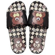 Klapki i japonki damskie - Klapki Damskie Basenowe Z Misiem Czarne Gumowe Ogrodowe Domowe Piankowe Wygodne 36/37 - miniaturka - grafika 1