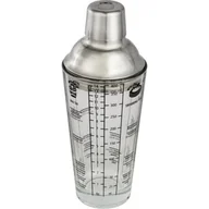 Shakery barmańskie - Xavax shaker do koktajli szkło z sito statywu (400 ML, 4 CL kubek z miarką w pokrywie, ze stali nierdzewnej, z przepisami kulinarnymi) 00111550 - miniaturka - grafika 1