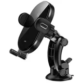 Uchwyty samochodowe do telefonów - Usams Uchwyt indukcyjny US-CD131 15W Automatic do szyby/na deskę rozdz. czarny/black CD131ZJ01 - miniaturka - grafika 1