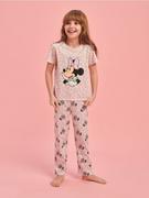 Piżamy dla dziewczynek - Sinsay - Piżama Myszka Minnie - kremowy - miniaturka - grafika 1