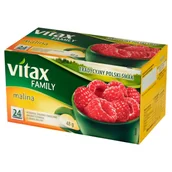 Herbata - Vitax FAMILY MALINA 24 TOREBKI zakupy dla domu i biura 46662326 - miniaturka - grafika 1