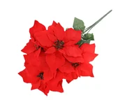 Ozdoby bożonarodzeniowe - Dekoracja Gwiazda Betlejemska czerwona - 55 cm - 1 szt. - miniaturka - grafika 1