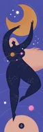 Maty do jogi - Moonholi Mata do jogi COSMIC GIRL Travel - miniaturka - grafika 1
